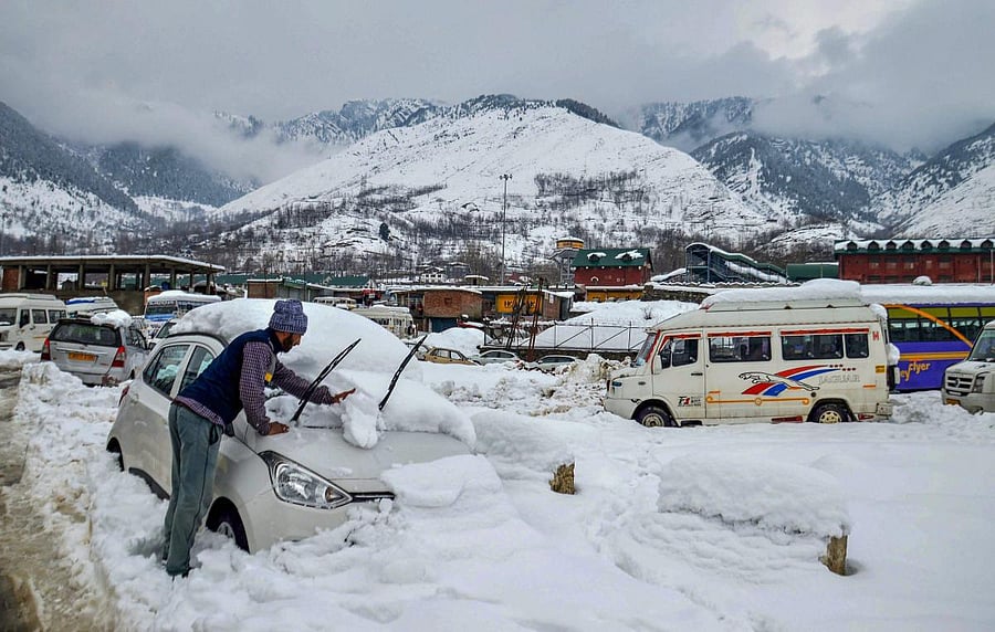 Inclement weather has led to the closure of the strategic Jammu-Srinagar highway this winter many times. (PTI File Photo)