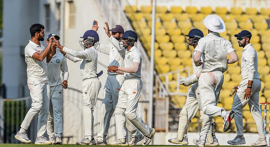 Vidarbha thus joined Mumbai, Maharashtra, Delhi, Karnataka and Rajasthan as teams to have won two or more successive titles previously. (PTI Photo)
