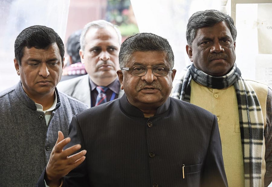 Union minister Ravi Shankar Prasad. (PTI File Photo)
