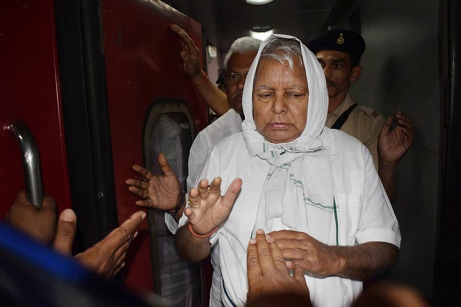 Former Bihar Chief Minister and RJD Supremo Lalu Prasad Yadav. PTI file photo