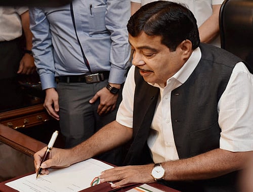 Nitin Gadkari , pti file photo