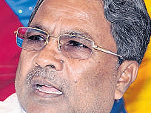 Chief Minister Siddaramaiah. DH File Photo.