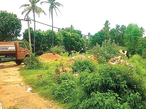 The BBMP claims it has spent Rs 10 lakh on this playground at BHCS Layout in Thurahalli near Uttarahalli. DH Photo