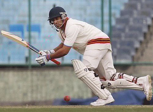 Karnataka booked their spot in the summit clash of the Ranji Trophy after the final day of their semifinal match against Punjab was washed out, here today. PTI file photo of Karnataka batsman Karun Nair
