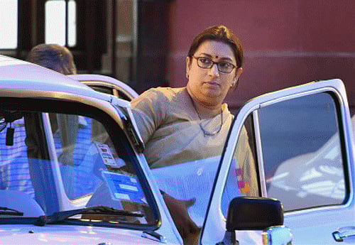 Human Resource Development Minister Smriti Irani. PTI file photo