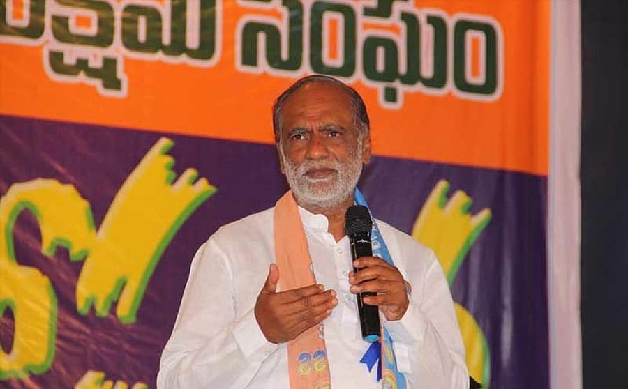 In picture: state BJP president K Laxman. Photo via Twitter.