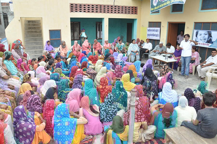 A programme to create awareness about the rights of bride trafficking victims.