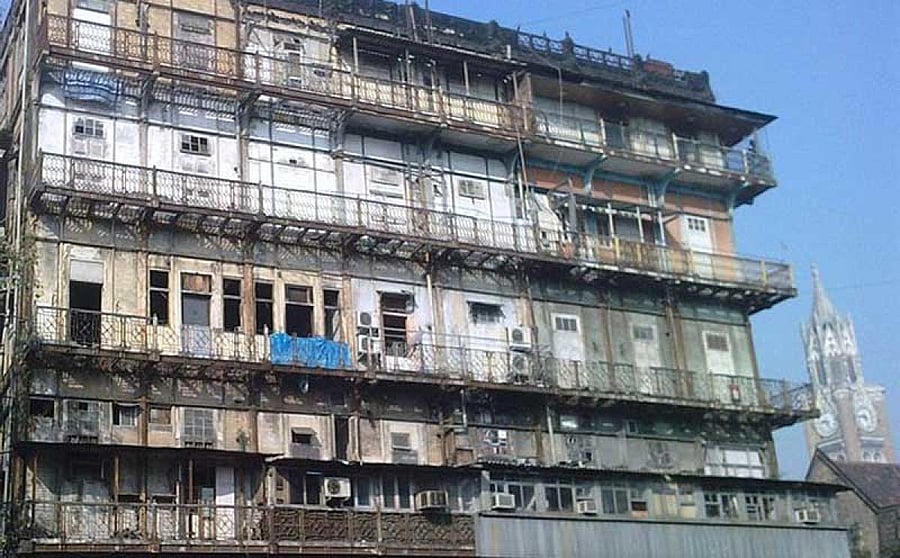 The Esplanade mansion, a 150- year-old building recognised by UNESCO as a heritage structure, is today a monument in shambles and a disaster-in- waiting. Photo via wikicommons.