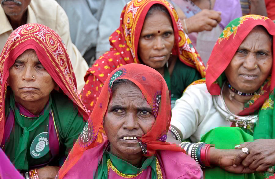 Tribal women attend a protest rally in Ahmedabad on March 6, 2010. REUTERS