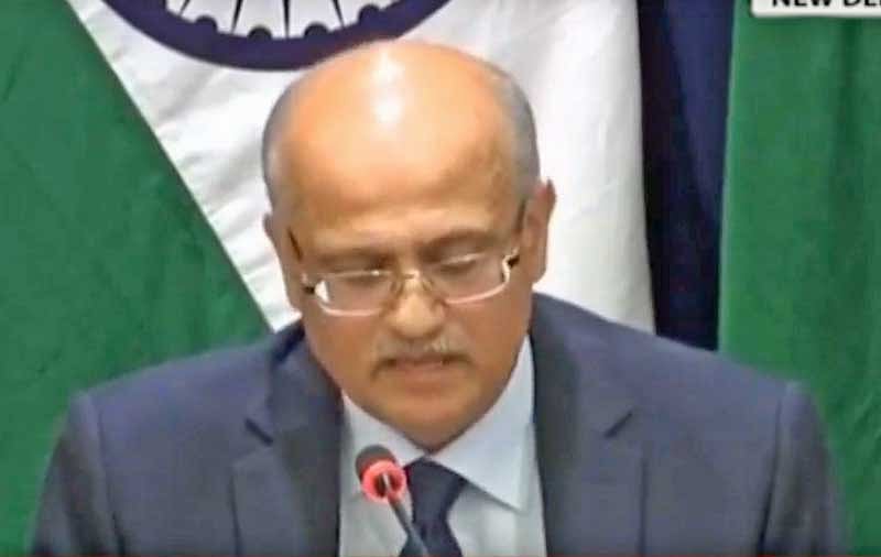 Foreign Secretary Vijay Gokhle