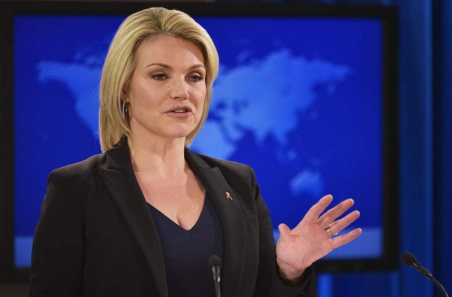 US State Department Spokesperson Heather Nauert. (AFP File Photo)