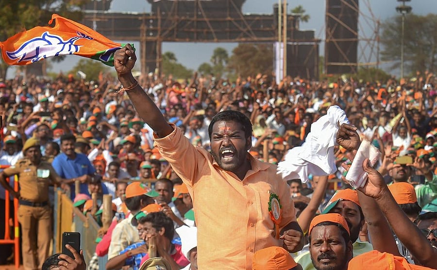 Touted to be the biggest show of strength, particularly after the surcharged emotions, the BJP-led NDA has booked 6000 buses and 30 trains to ferry people from all corners of the State. (PTI File Photo)