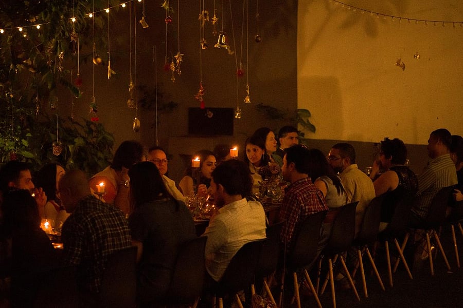 The sit-down meal was organised at The Courtyard on Wednesday.