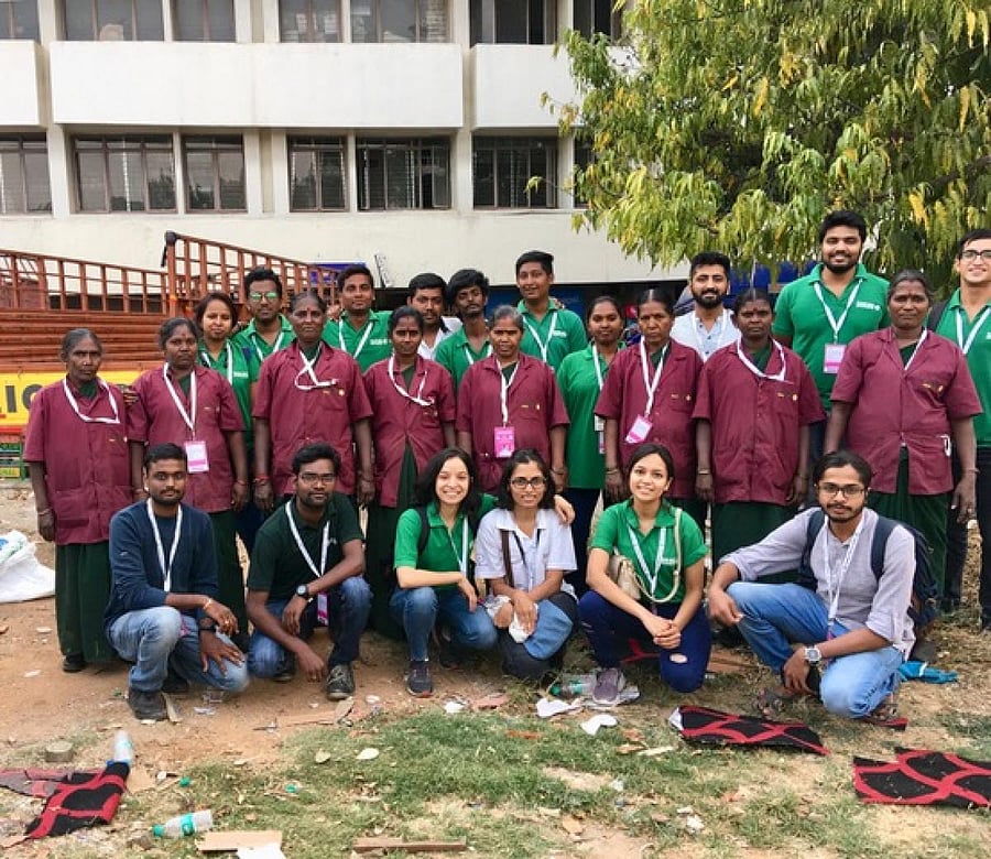 Karnataka State Cricket Association (KSCA) has initiated an effective waste management programme during T20 match held on Wednesday.