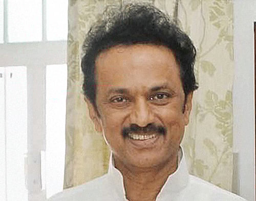 DMK party treasurer M.K.Stalin. PTI photo