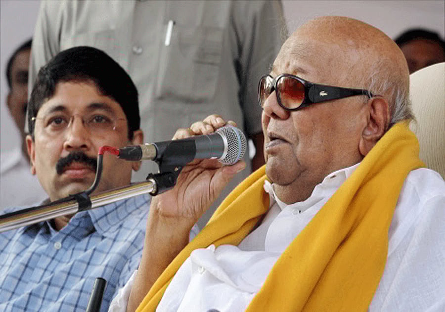 DMK chief Karunanidhi. PTI file photo