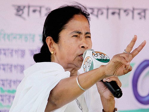 Mamata Banerjee's Trinamool Congress will be the only party that is likely to retain power in the Assembly polls to four states. PTI File Photo.