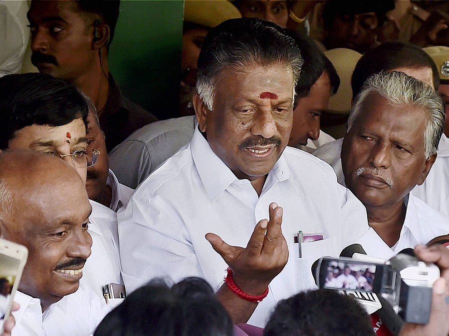 O Panneerselvam. PTI file photo.