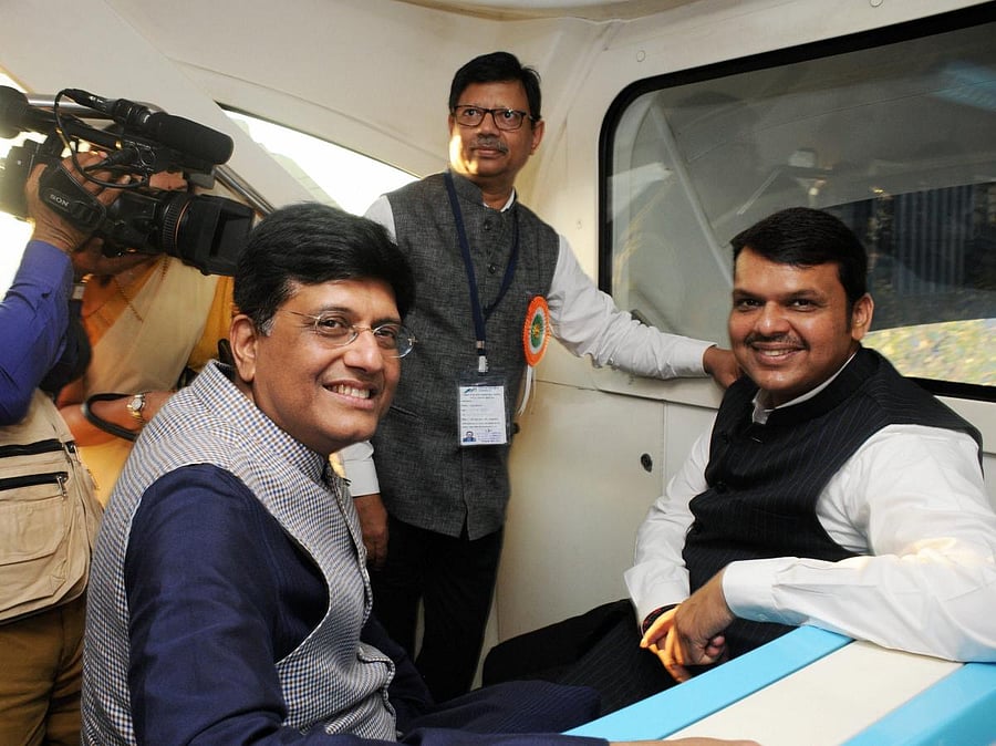 ailway Minister Piyush Goyal and Chief Minister of Maharashtra Devendra Fadnavis inaugurated the terminal. PTI