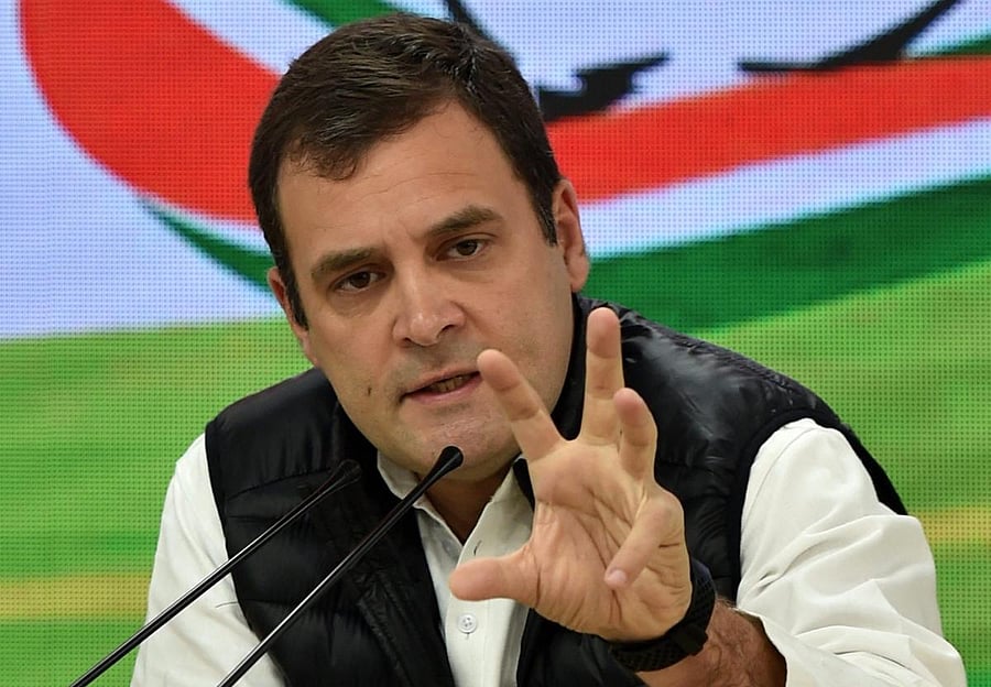 Congress President Rahul Gandhi. PTI file photo