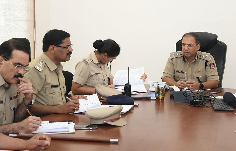 City Police Commissioner Sandeep Patil replies to a question at the phone-in programme on Friday.