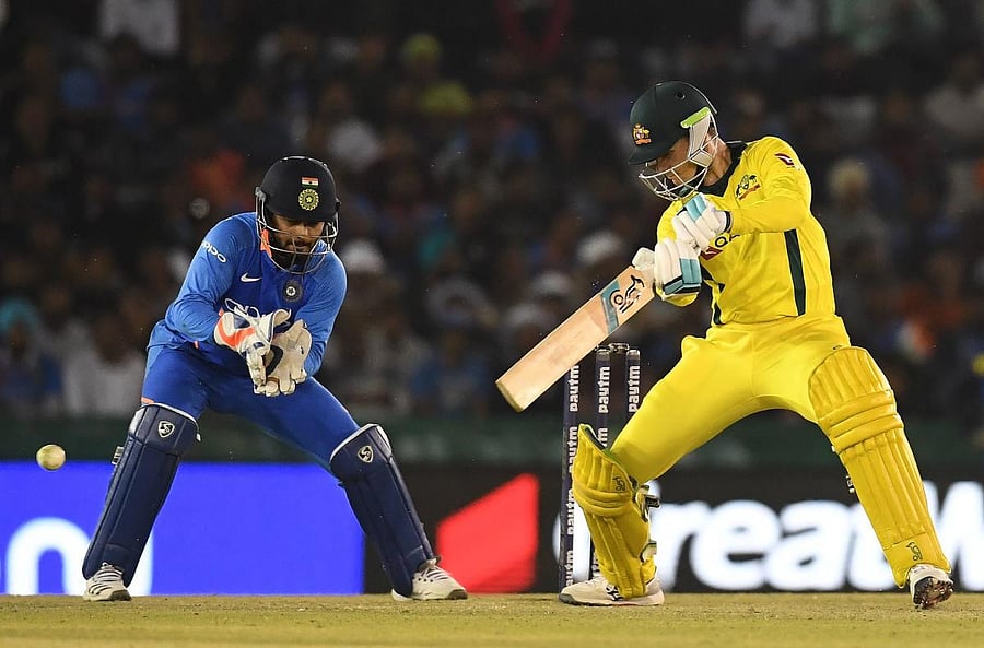 SLOPPY SHOW: India wicketkeeper Rishabh Pant endured a wretched day behind the wickets in the fourth ODI against Australia on Sunday. AFP