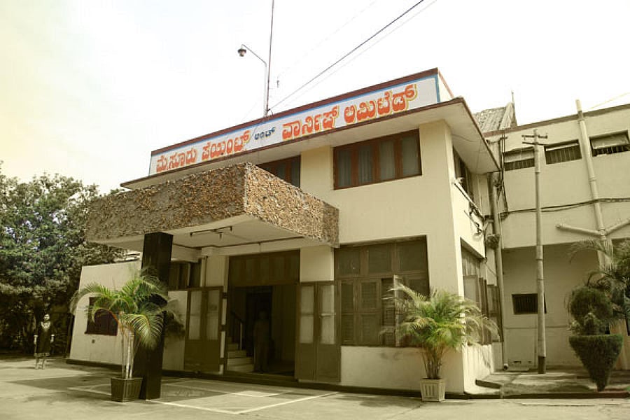 The Mysore Paints and Varnish Limited in Mysuru. It has bagged an order to supply 26.01 lakh vials of ink. special arrangement