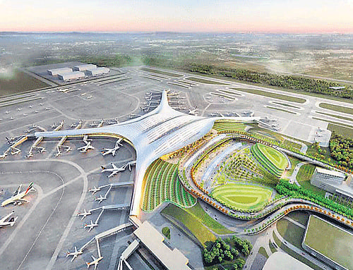 Bangalore airport is ready for the system, GPS Aided Geo Augmented Navigation or GAGAN, which is set to begin operations December-end. DH file photo