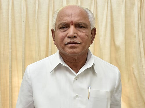 BJP state president B S Yeddyurappa. DH File Photo.