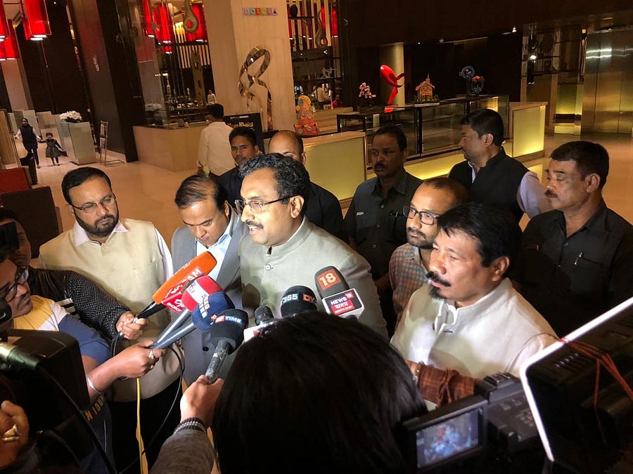 A little over two months after quitting the BJP-led Assam government over the Citizenship (Amendment) Bill, Asom Gana Parishad (AGP) on Tuesday decided to restore the alliance and fight Lok Sabha elections together in Assam. Picture courtesy Twitter