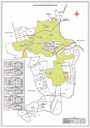 The proposed campus master plan for Central University of Kerala that comes up at Periya in Kasargod.