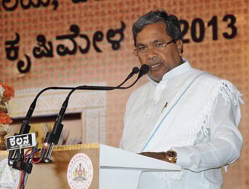 Chief Minister Siddramaih. DH photo