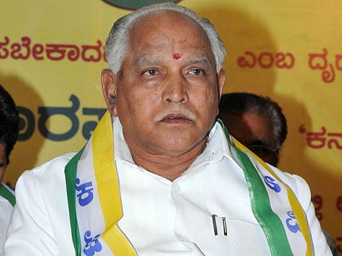 B S Yeddyurappa. DH file photo