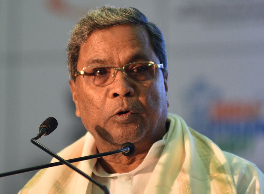 Karnataka Chief Minister Siddaramaiah. DH file photo