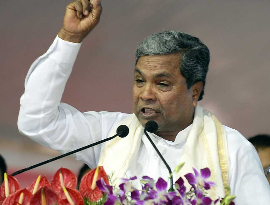 Chief Minister Siddaramaiah. DH file photo