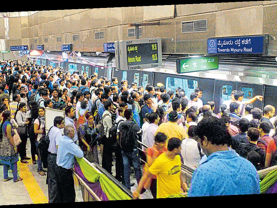 Six-car metro train with women's coach likely in March