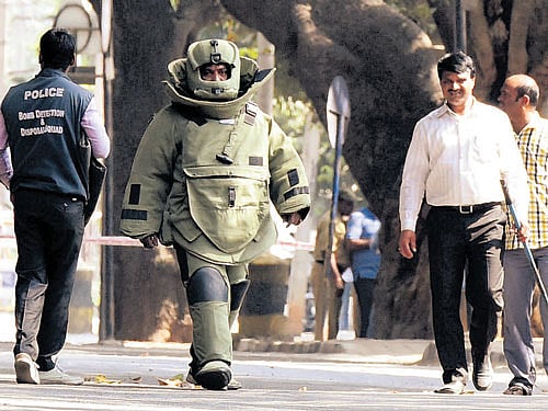 Bomb disposal squads inspected the premises thoroughly. file photo