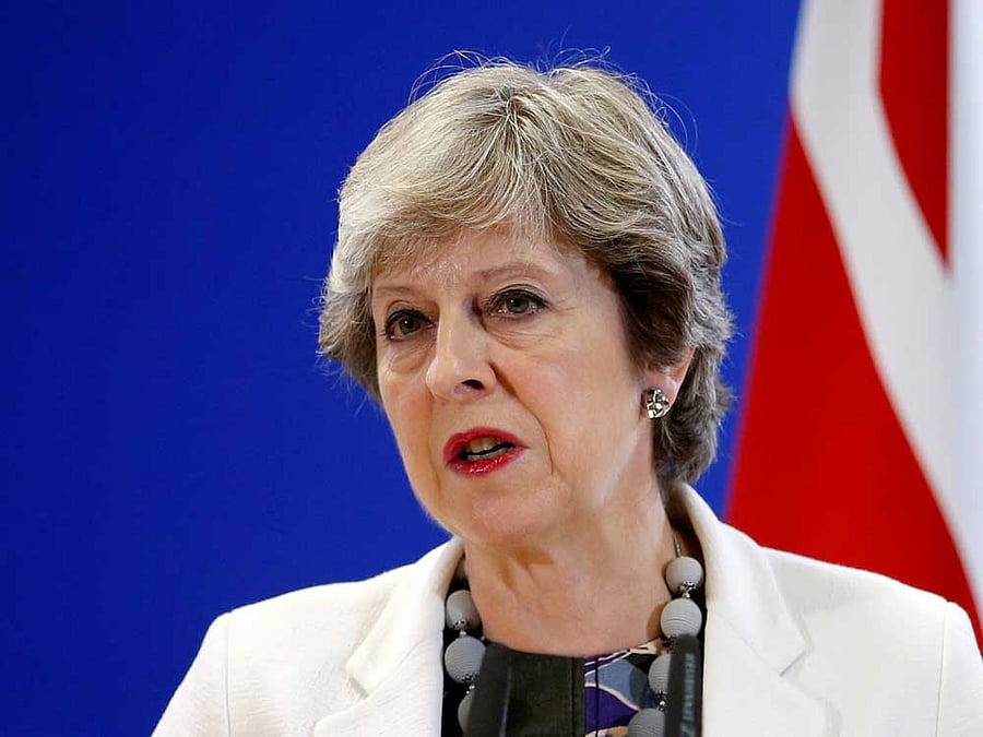 May said she had written to EU President Donald Tusk "informing him that the UK seeks an extension to the Article 50 period to June 30". Reuters file photo