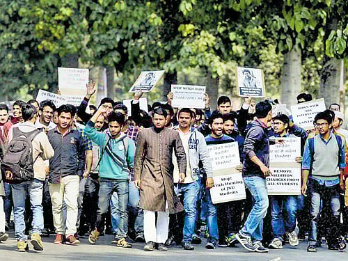 JNU protest, pti file photo