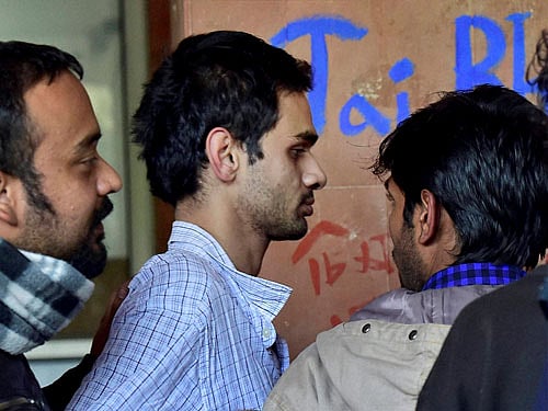 The five students Umar Khalid, Anirban Bhattacharya, JNUSU General Secretary Rama Naga, Ashutosh Kumar and Anant Prakash, had gone missing from the campus since February 12 after JNU students union president Kanhaiya Kumar was arrested on sedition charges for allegedly raising anti-India slogans during a controversial event at the campus. PTI file photo