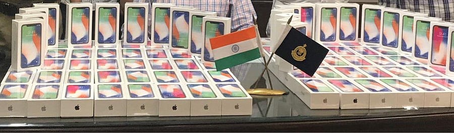 iPhone X handsets. Image Courtesy: ANI/Twitter