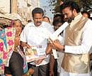 Independent candidate B SriRamulu seen during election campaign for by-poll in Bellary. KPN