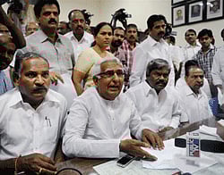 File Photo of 13 legislators loyal to the former CM B.S. Yeddyurappa
