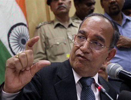 Chief Election Commissioner VS Sampath at a press conference in New Delhi. PTI photo