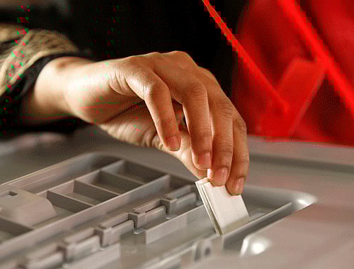 Deputy Commissioner Muddu Mohan said the voting percentage in the forthcoming Lok Sabha polls in Udupi-Chikmagalur Lok Sabha constituency is expected to reach 80 per cent target, following the meticulous and elaborate initiatives take up by the district administration under SVEEP. Reuters File Photo. For Representation Purpose