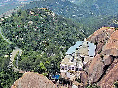 a bird's eye view Yoganarasimha temple complex. photos by Viswa Keerthy S