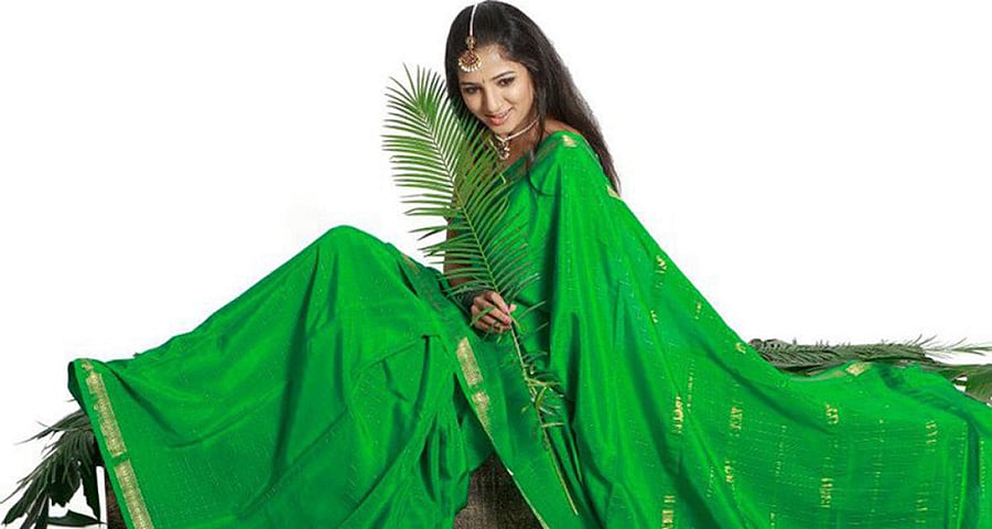 The Mysore silk saris are coming in a budget avatar.