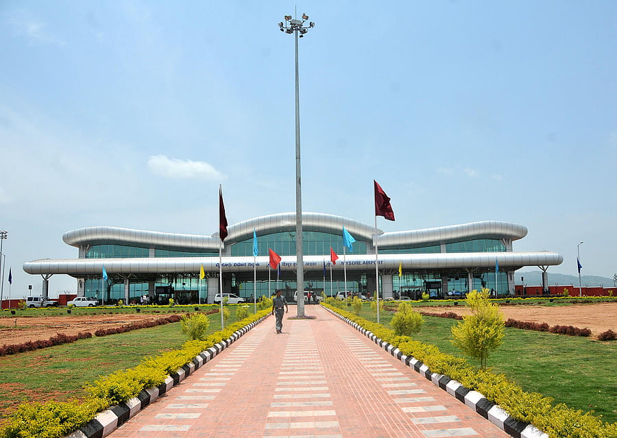 The Mysuru Airport at Mandakalli, on the outskirts of Mysuru.