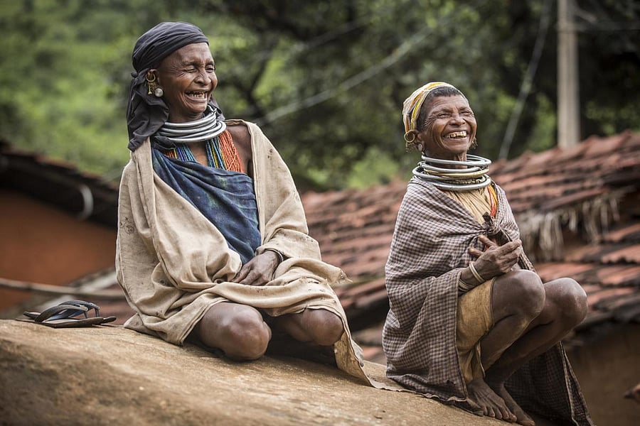 ETHNIC Bonda tribals of Odisha.