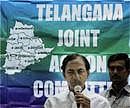 Telangana Rashtriya Samiti (TRS) President K Chandrashekar Rao addresses a Joint Action Committee meeting at AV College, Dumalguda, in Hyderabad on Sunday.PTI Photo
